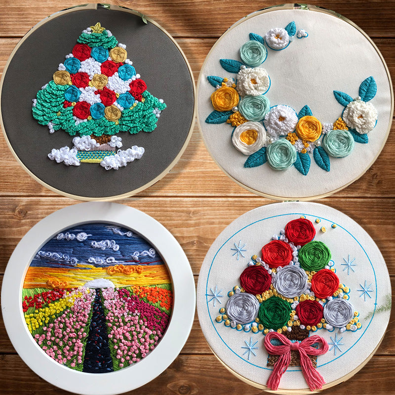 3D Embroidery DIY Handmade Material Package Novice Beginner
