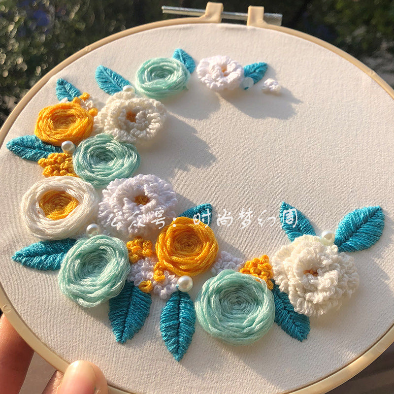 3D Embroidery DIY Handmade Material Package Novice Beginner