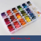FunHandMade - Embroidery Thread Set: Vibrant Colors for Your Creative Projects