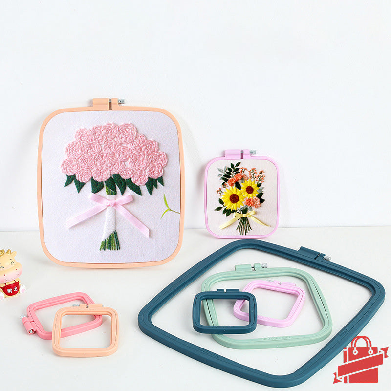 FunHandMade - ABS Square Embroidery Hoops: Perfect for Your Crafting Needs