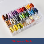 FunHandMade - Embroidery Thread Set: Vibrant Colors for Your Creative Projects