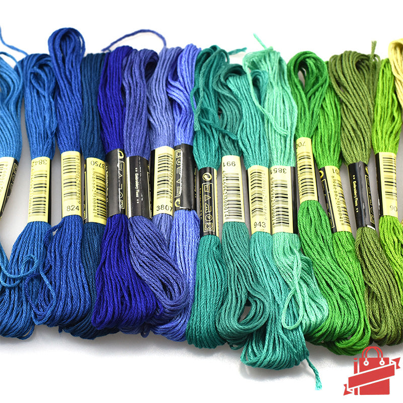FunHandMade - Colorful Embroidery Floss Set: Add a Splash of Color to Your Creations