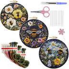 DIY Embroidery Kit Handmade Bee for Beginners Creative Needlework