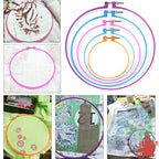 FunHandMade - EasyStitch Plastic Embroidery Hoop Set - 5 Sizes