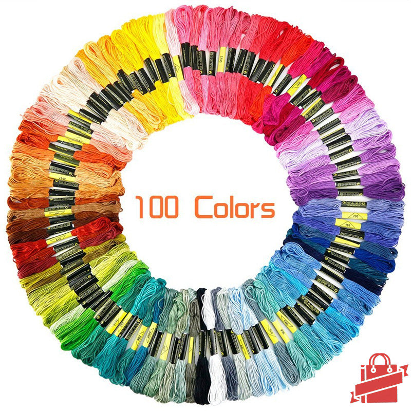 FunHandMade - Colorful Embroidery Floss Set: Add a Splash of Color to Your Creations