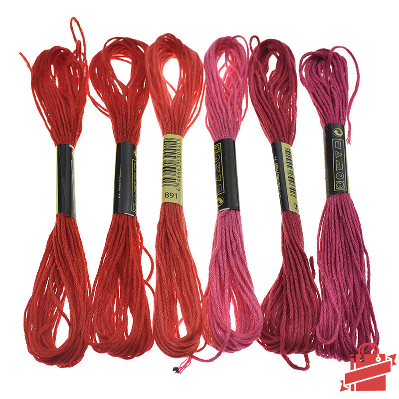 FunHandMade - Colorful Embroidery Floss Set: Add a Splash of Color to Your Creations