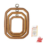 FunHandMade - Faux Wood Embroidery Hoop Sets: Perfect for Your Crafting Needs!