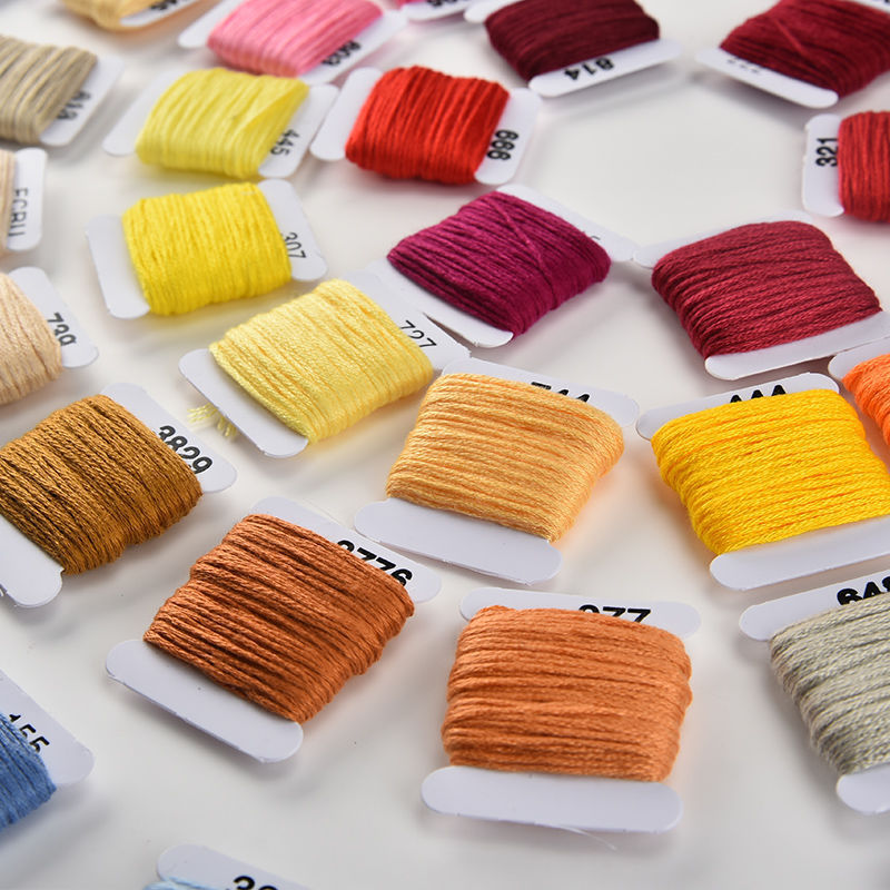 FunHandMade - Embroidery Thread Set: Vibrant Colors for Your Creative Projects