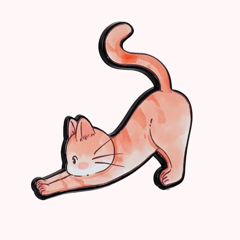 FunHandMade - Cat-Shaped Magnetic Needle Minder: Your Crafting Companion
